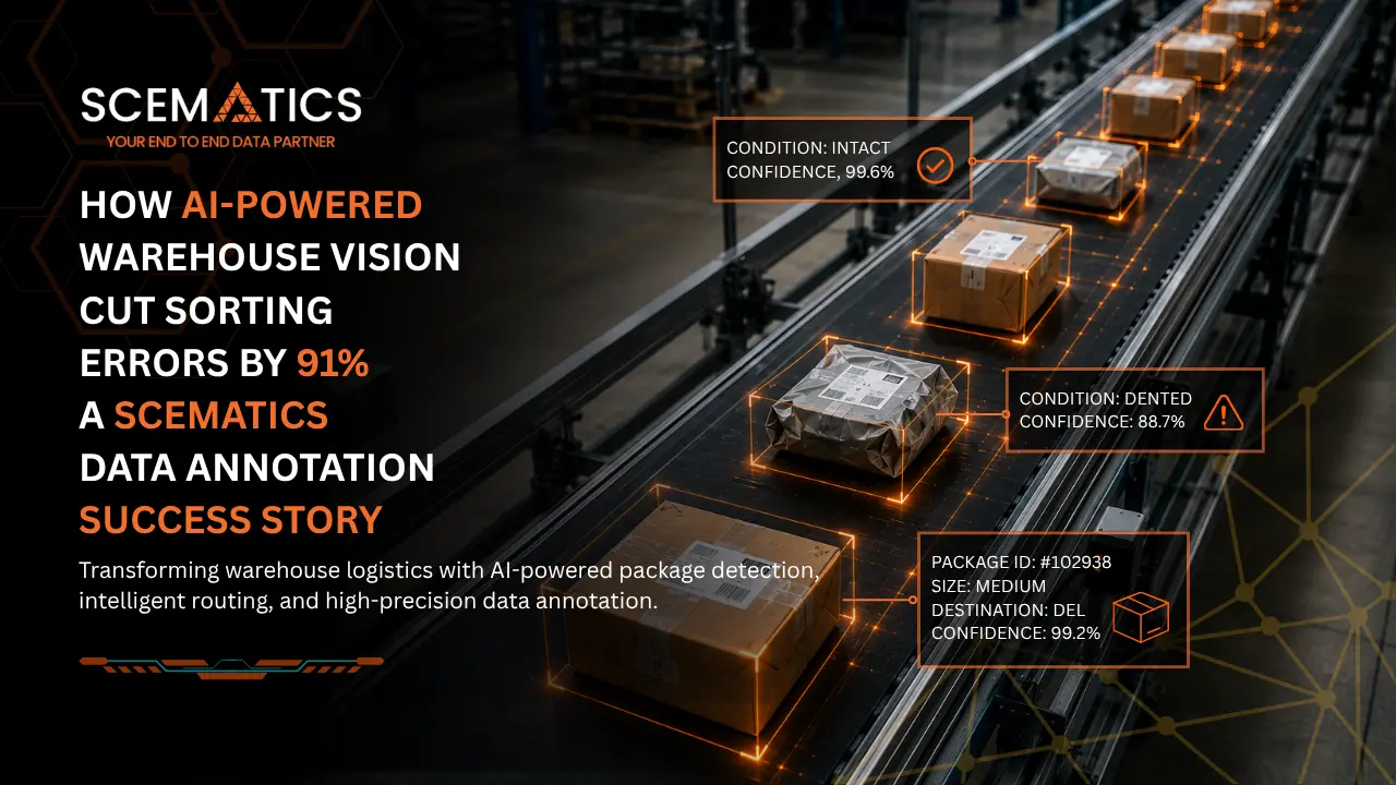 Case Study: How AI-Powered Warehouse Vision Cut Sorting Errors by 91% A Scematics Data Annotation Success Story