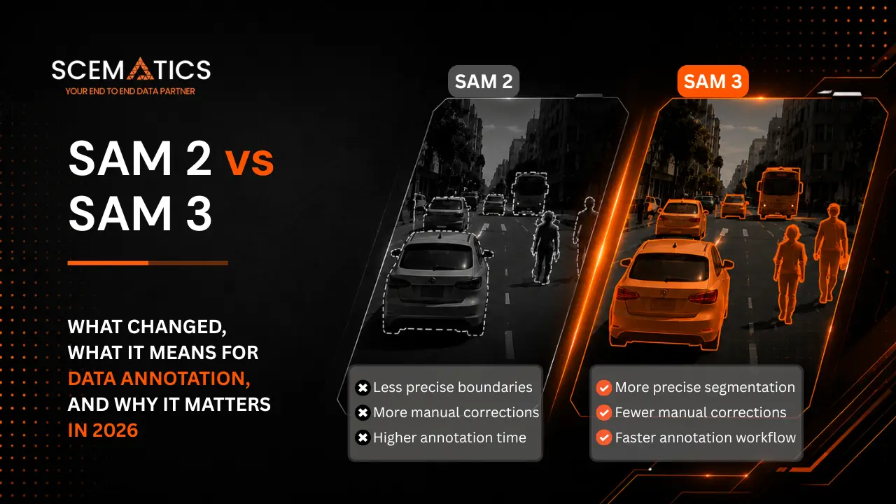 SAM 2 vs SAM 3: What Changed, What It Means for Data Annotation, and Why It Matters in 2026